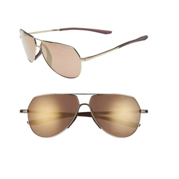 NWT Genuine Gold Nike Outrider Sunglasses Ev1085 main image 6